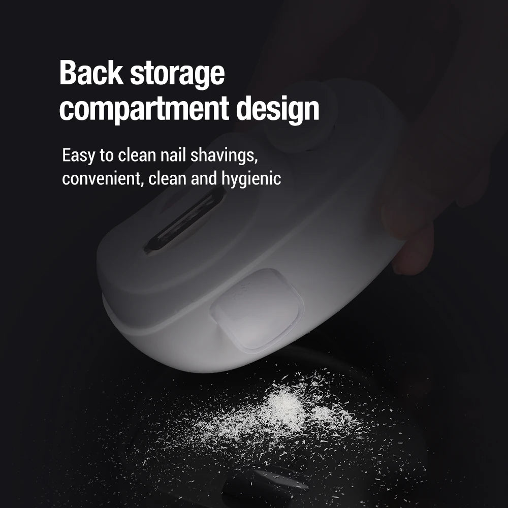 Revolutionary Electric Nail Clipper & Polisher - Rechargeable Automatic Nail Trimmer for Effortless Manicures at Home or On-the-Go